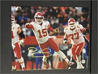 Patrick Mahomes Signed 8x10 Photo COA Pros