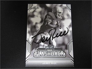Jerry Rice Signed Trading Card Direct COA