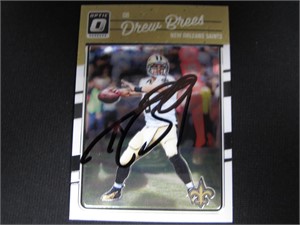Drew Brees Signed Trading Card COA Pros