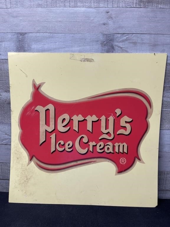 Perry's Ice Cream Sign 22" Square