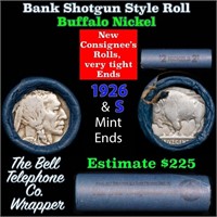 Buffalo Nickel Shotgun Roll in Old Bank Style 'Bel