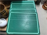 Set of 4 Old School Green Chalk  Boards