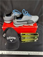 Puma 10.5 Golf Shoes, hat & balls