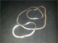 Sterling bracelet & necklace 10.6gr