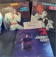 Vintage Vinyl Records (2 Elvis, 1 Johnny Cash)