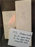 Upper Deck Hockey Cards Complete Sets (90-91,