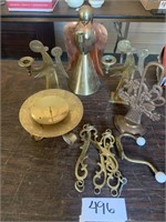 Brass/ Copper items angels, door stop,