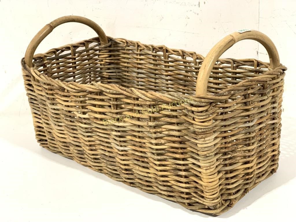 Large Rectangular Handmade Basket