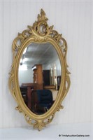 Vintage Homco French Decorator Wall Mirror