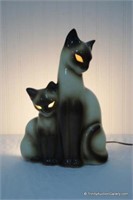 Vintage c.1960 Kron Siamese Cat TV Lamp