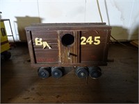 Handmade Vintage Wood Train Bird House - BN 245