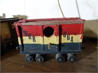 Handmade Vintage Wood Train Bird House - USA