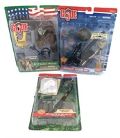 NIB 3 G.I. Joe Mission Gear Sets Guns 2001