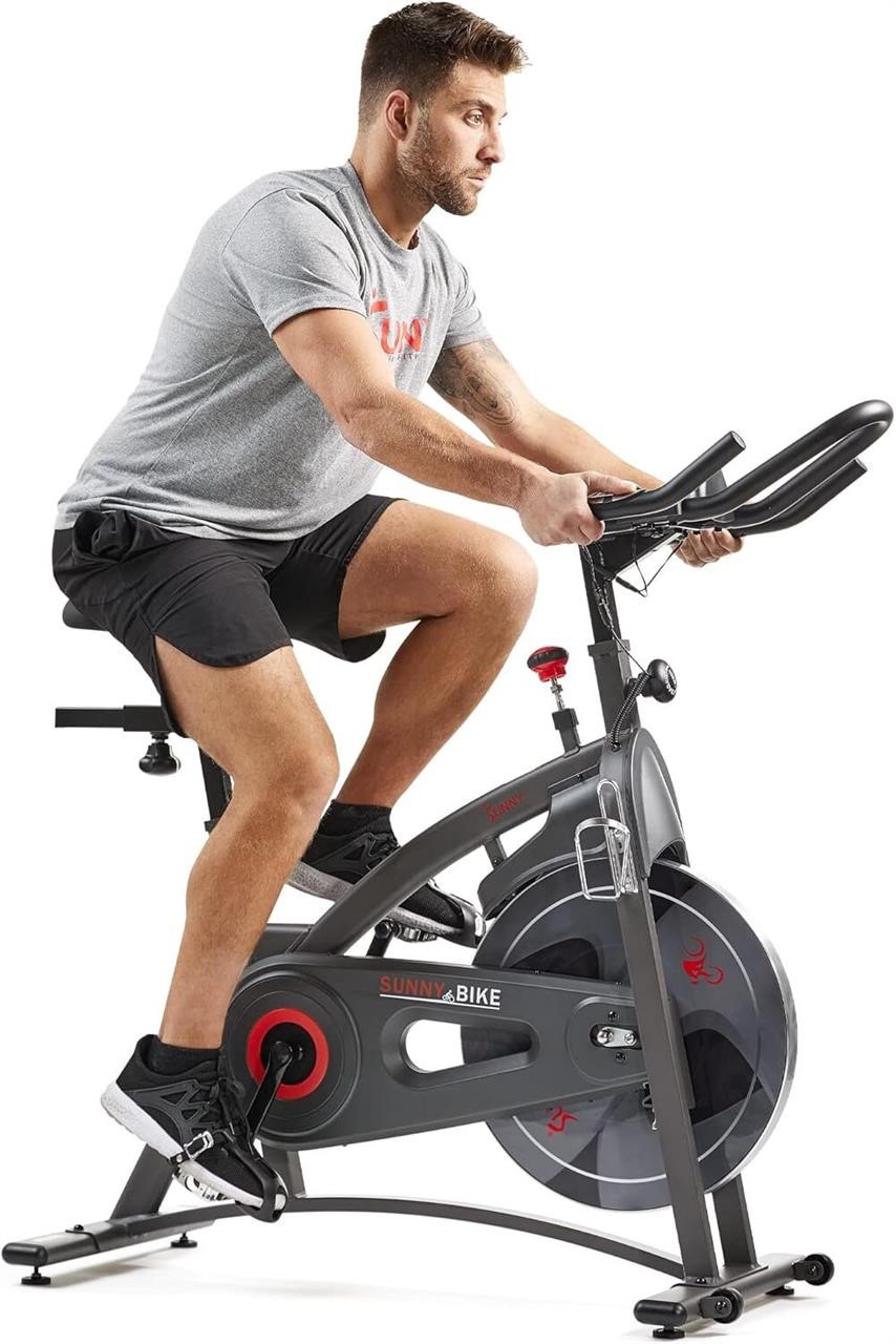 (READ)Sunny Health Cycling Bike  Magnetic  Gray