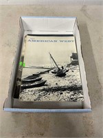 Box of assorted vintage American West books
