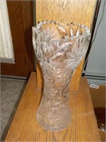 Pressed glass 11.5" vase FOYER