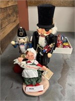 (2) Nutcrackers with Annalee Doll