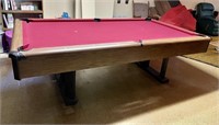 Regulation size pool table, balls, cues, rack