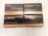 (4) BOXES 223 REMINGTON AMMO - 80 RDS