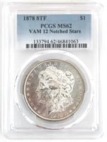 1878 8TF U.S. Morgan Silver Dollar PCGS MS 62