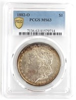 1882-O U.S. Morgan Silver Dollar PCGS MS 63