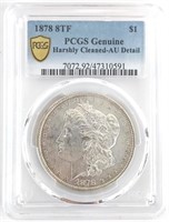 1878 8TF U.S. Morgan Silver Dollar PCGS AU Detail