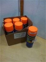 NEW Spray Paint Orange - 6 Cans