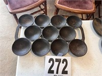 Vintage cast iron muffin pan