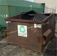 (1)8yd steel dumpster damaged