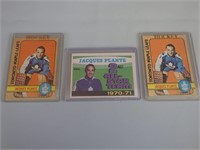 Old Jacques Plante OPC Cards