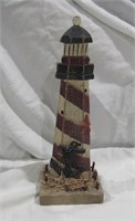 Lighthouse Wood Figurine 11" T