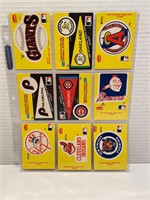 9 X 1986 Fleer Baseball Stickers