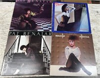 4 Pat Benatar Record Albums.
