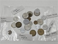 Czech,Swiss, Romania,Poland + Coins