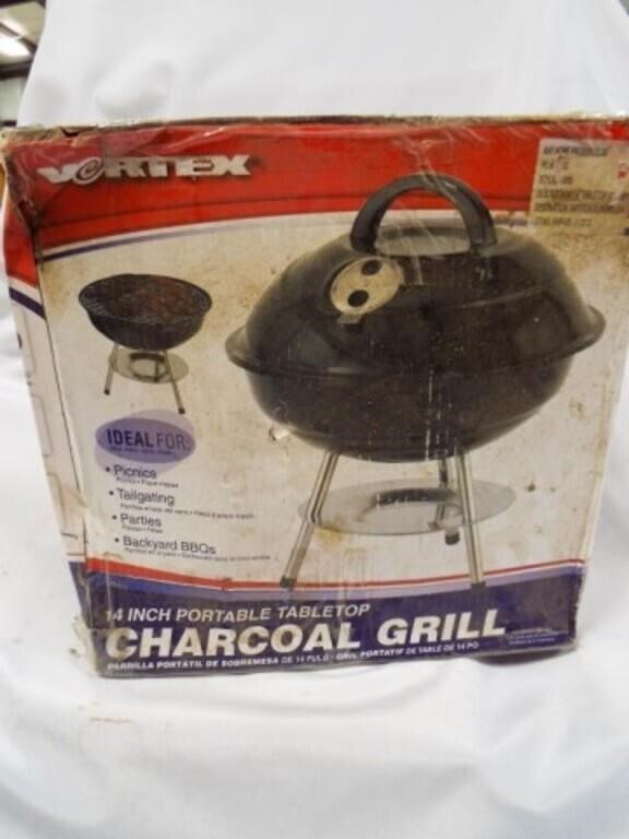 14 Inch Portable Tabletop Charcoal Grill
