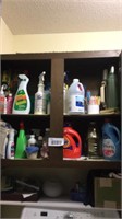 Cleaning supplies, rags, misc