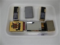 TRAY - 3 LIGHTERS, MATCHBOX HOLDERS