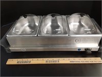 New 3 Section Food Warmer