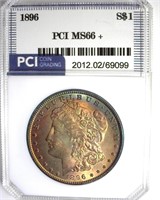 1896 Morgan MS66+ LISTS $625