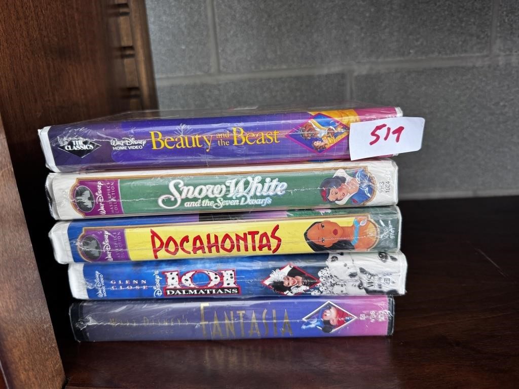 VHS TAPES NEVER OPENED DISNEY