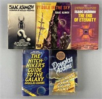 Isaac Asimov & Douglas Adams Sci Fi Books