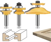 LEATBUY ROUTER BIT SET 1/2-INCH SHANK 3 PCS,