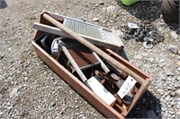 Wooden Tool Box w/ Misc