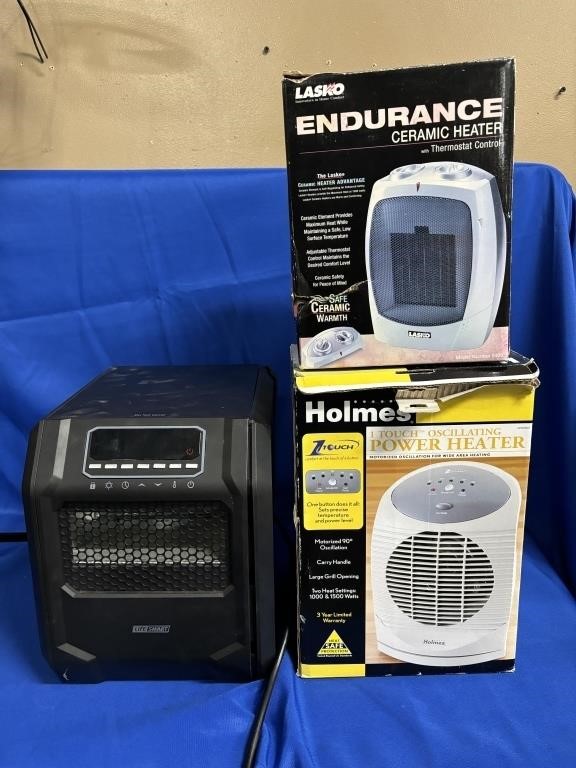 (3) SMALL ELECTRIC SPACE HEATERS