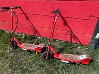 Pair of razor scooters