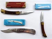 (3) LOCKBACK KNIVES IN ORIGINAL BOXES