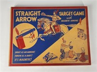 STRAIGHT ARROW TIN TARGET GAME W/ BOX UNUSED