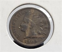 1909 India Head Penny US