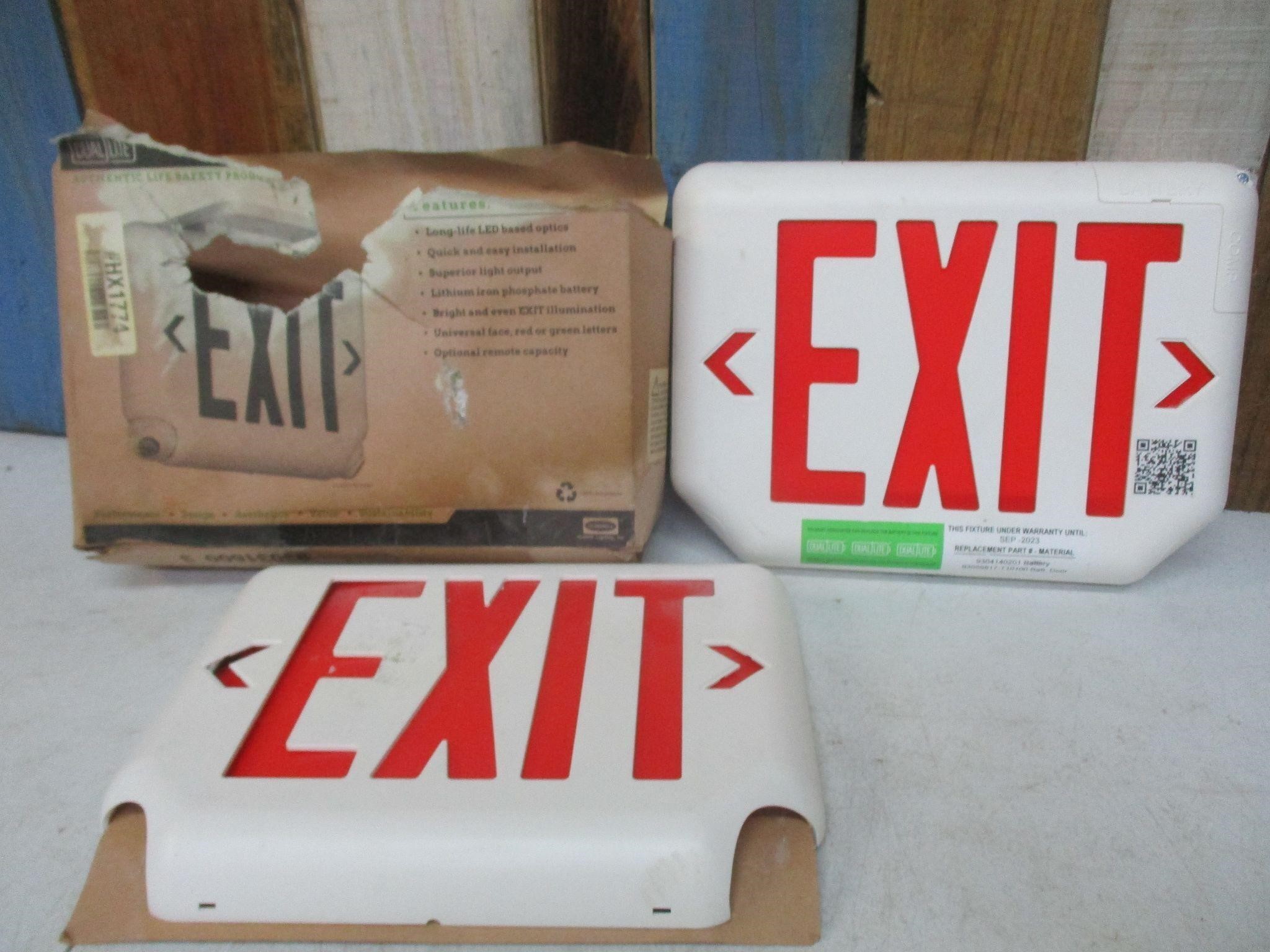 Exit Light With Extra Cover