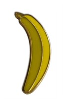 Novel Merk Banana Lapel Pin-3PCS